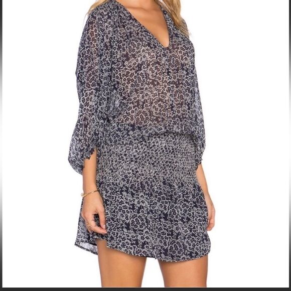 New Ulla Johnson Samir’s Blue Silk Mini Dress Size 8 - Picture 16 of 16